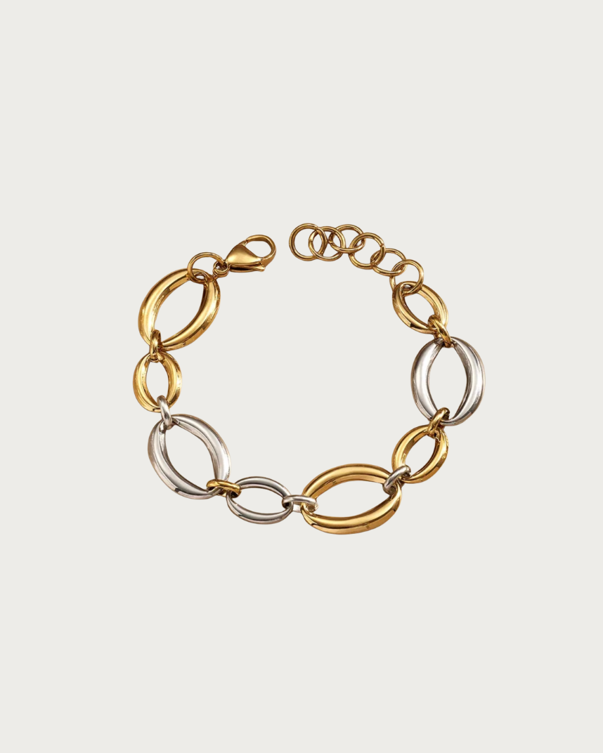 Sterre | Zilver & Gouden Armband