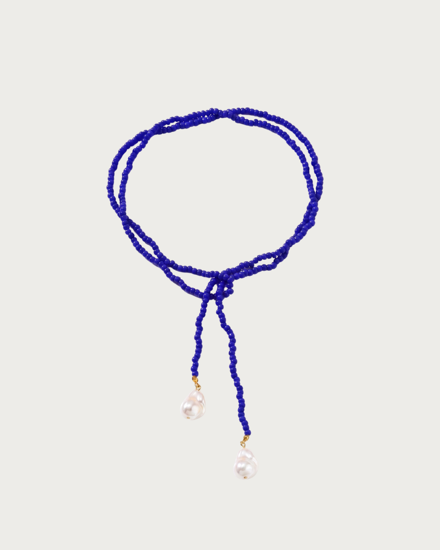 Amelie Blauw | Gouden ketting